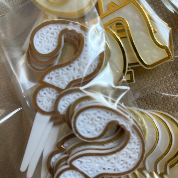 VINTAGE Lot of 79 Bakery Crafts Cake Topper Plastic Numbers Birthday Cupcakes. - Picture 5 of 17
